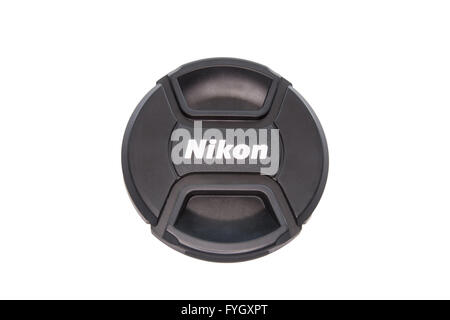 Nikon lens cap Stock Photo