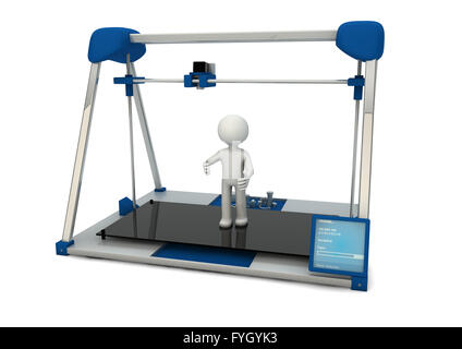 render of a 3d printer Stock Photo