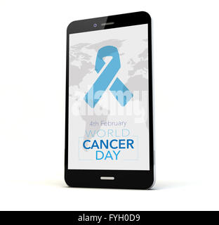 render of a phone with job application on the screen isolated Stock Photo