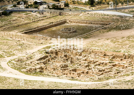 Israel, West Bank, Judaea, Herodion a castle fortress built by King Herod 20 B.C.E. The water pool in the lower city Stock Photo