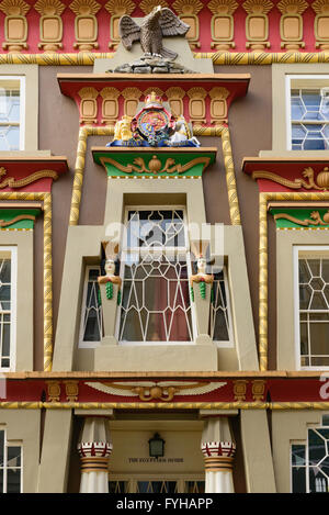 Facade of the Egyptian House Chapel Street Penzance Cornwall England UK Stock Photo