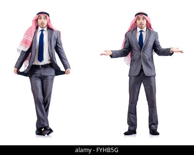 Set of photos with arab businessman Stock Photo