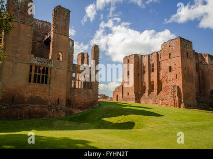 Kenilworth Castle in England, West Midlands, UK, formed a base for Lancastrian operations in the Wars of the Roses Stock Photo