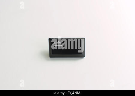 Enter keyboard button from computer Stock Photo