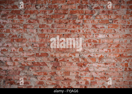 Grunge red brick wall Stock Photo