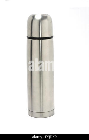 Thermos on a white background Stock Photo