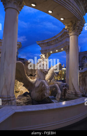 Winged horse at Fountain of The Gods, Caesars Palace, Las Vegas