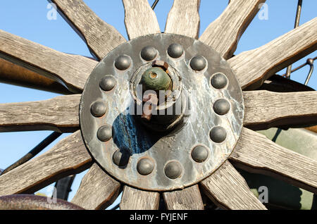 Rusty metal bolt and nut Stock Photo