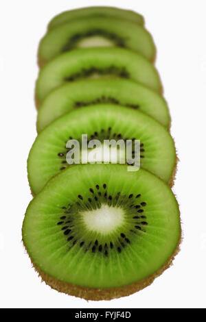 Fresh kiwi fruit Slices Stock Photo