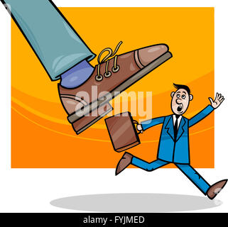 corporations and small business cartoon Stock Photo