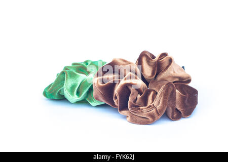 Hair rubber bands on white background, stock photo Stock Photo