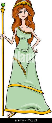 greek goddess hera cartoon Stock Photo