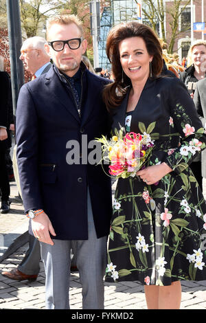 Zwolle, 27-04-2016 Prince Bernhard and Princess Annette HM King Willem-Alexander, HM Queen Maxima, Princess Amalia, Princess Alexia, Princess Ariane and other members of the Dutch Royal Family attends the celebration of ( Koningsdag )King's Day in Zwolle RPE/Albert Nieboer/Netherlands OUT Stock Photo