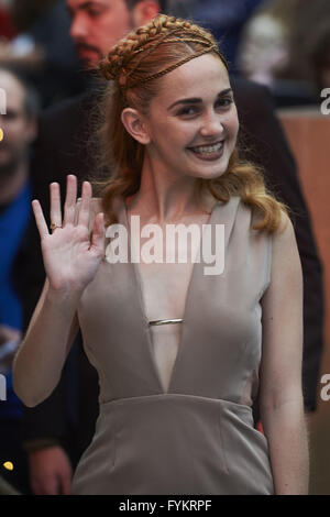 Madrid, Madrid, Spain. 27th Apr, 2016. Mercedes Lambre attended 'Tini: El gran cambio de Violetta' premiere at Callao Cinema on April 27, 2016 in Madrid Credit:  Jack Abuin/ZUMA Wire/Alamy Live News Stock Photo