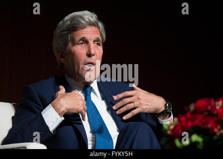 Secretary of State John Kerry, speaking at the Vietnam War Summit,  talks about his experience fighting in Vietnam