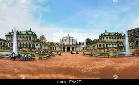 View on Zwinger Palace in Dresden, Germany Stock Photo