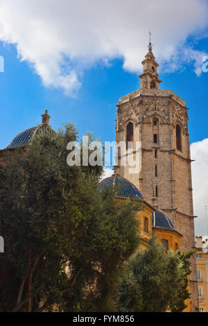 Metropolitan Basilica Cathedral - Valencia Spain Stock Photo