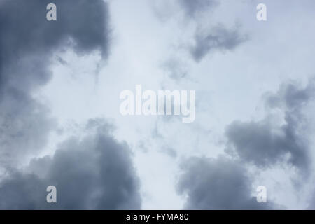 Cloudscape with dark tragic clouds Stock Photo