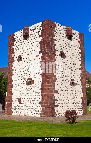 Tower Torre del conde in San Sebastian - La Gomera Island - Canary Stock Photo