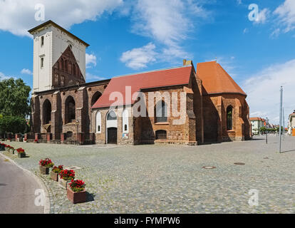 St. Mary's Church in Wriezen, Brandenburg, Germany Stock Photo