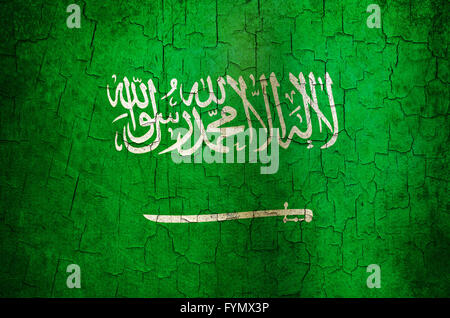 Grunge Saudi Arabia flag Stock Photo