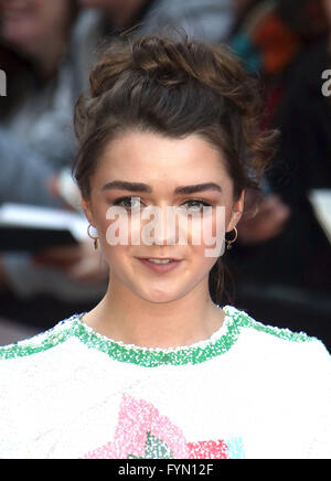 March 20, 2016 - Maisie Williams attending 'Jameson Empire Awards 2016' at Grosvenor House Hotel in London, UK. Stock Photo