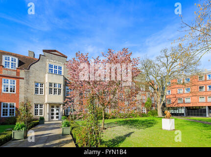 Beautiful places around the famous Newnham College at Cambridge University, United Kingdom Stock Photo