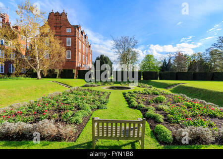 Beautiful places around the famous Newnham College at Cambridge University, United Kingdom Stock Photo