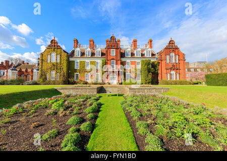 Beautiful places around the famous Newnham College at Cambridge University, United Kingdom Stock Photo