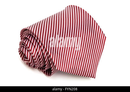 folded red tie Stock Photo