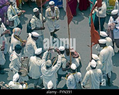 Wayfarers during Sant Dnyaneshwar Palakhi Stock Photo