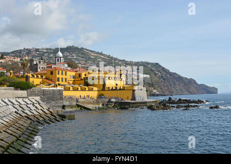 Fortress of Saint Tiago (Forte de Sao Tiago) on the seafront at Funchal in Madeira, Portugal Stock Photo