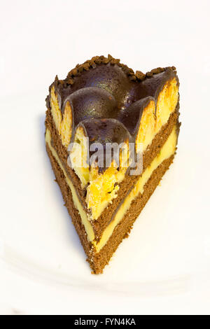 vanilla chocolate cake Stock Photo