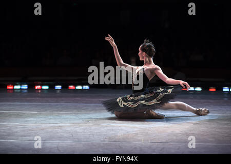 Prima ballerina dancing Stock Photo