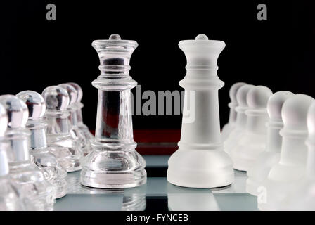 Pawns and queens Stock Photo