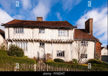 A pretty house in the picturesque village of Lavenham , Suffolk , England , Britain , Uk Stock Photo