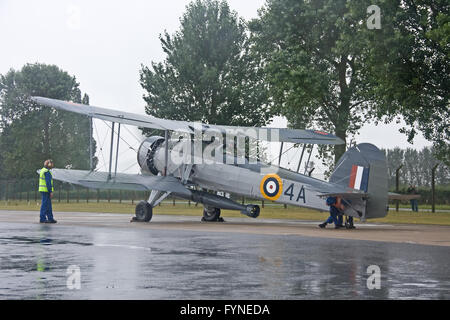 Fairy Swordfish W5856 Royal Navy Historic Flight Stock Photo