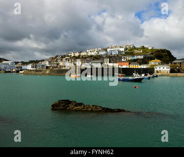 The harbour at Mevagissey in Cornwall, England UK