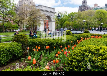 New York, NY 27 April 2016 - Springtime in Washington Square Park © Stacy Walsh Rosenstock Stock Photo