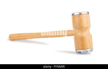 Wooden meat hammer Stock Photo