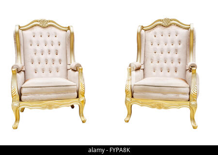 two luxury leathered chairs Stock Photo