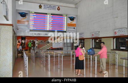 Fort Railway Station, Colombo, Sri Lanka Stock Photo