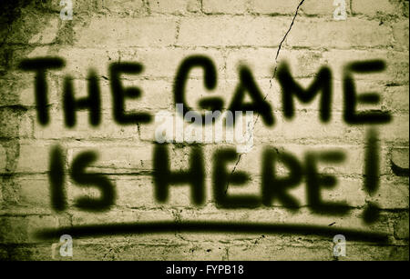 The Game Is Here Concept Stock Photo