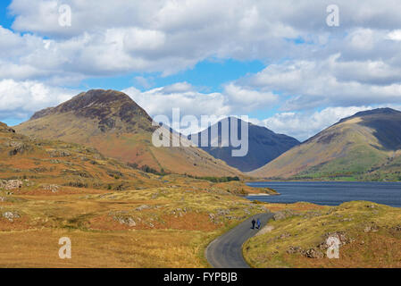 Walkers in Wasdale, Lake District National Park, Cumbria, England UK Stock Photo