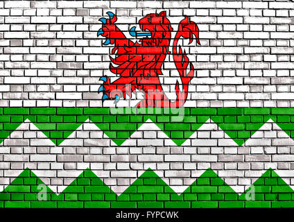 flag of South Holland painted on brick wall Stock Photo - Alamy