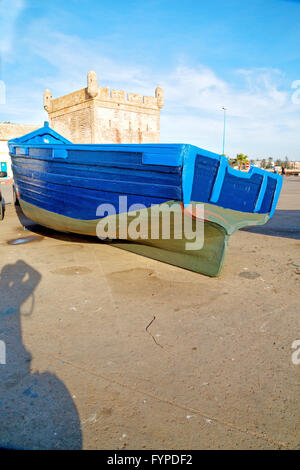 boat   in   africa  wood    and  abstract pier Stock Photo