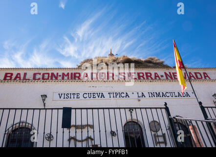 Unusual cave-houses in Purullena near Guadix, Spain Stock Photo