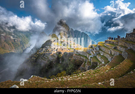 Machu Picchu, UNESCO World Heritage Site. One of the New Seven Wonders of the World. Stock Photo