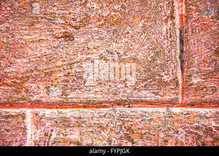 texture wall in africa morocco red Stock Photo