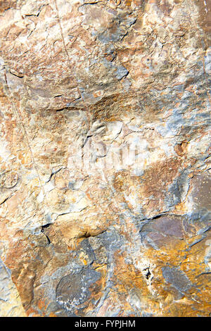 rocks stone and red orange  the wall of morocco Stock Photo